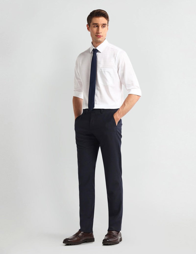 Arrow DK. Blue Formal Trouser (ARAEOTR1609_30) - Image 3