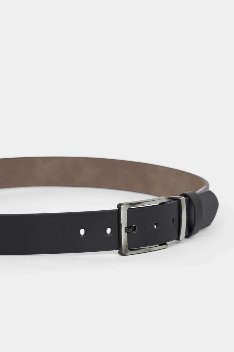 Defacto Man Rectangle Clasp Faux Leather