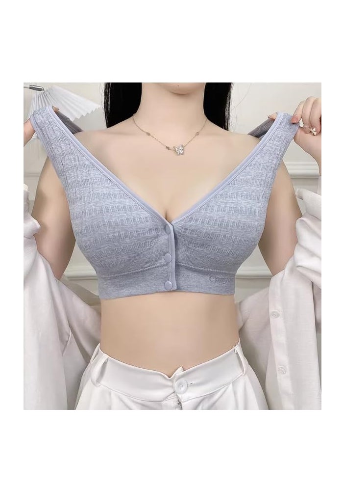 Celary Lightly Padded Front Open Nursing Bra for Women - Ultra Lightweight Cotton Maternity Bra - Image 5