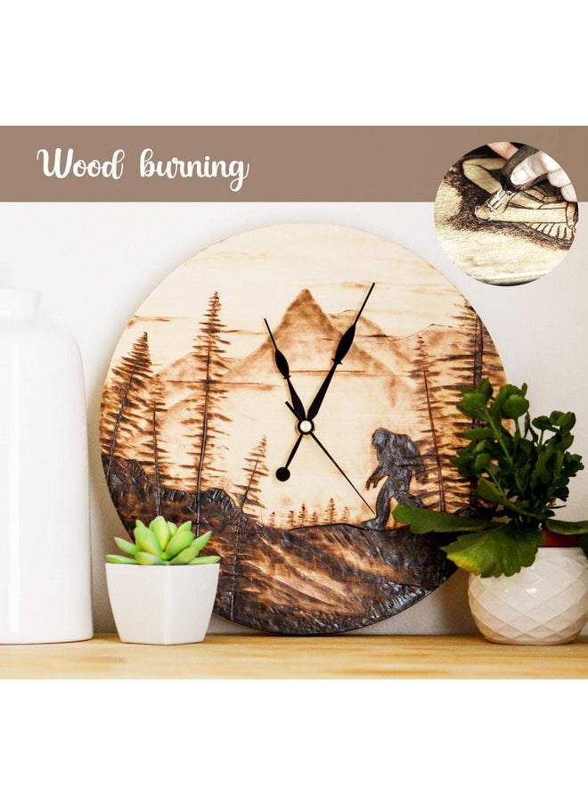 ilauke 14 Inch Wood Circles For Crafts 4Pcs Blank Unfinished Wood Crafts 1/4 Inch Thick Wood Rounds For Crafts Wood Rounds Discs For Crafts Wood Signs Burning Painting Wedding Decoration  - Image 4