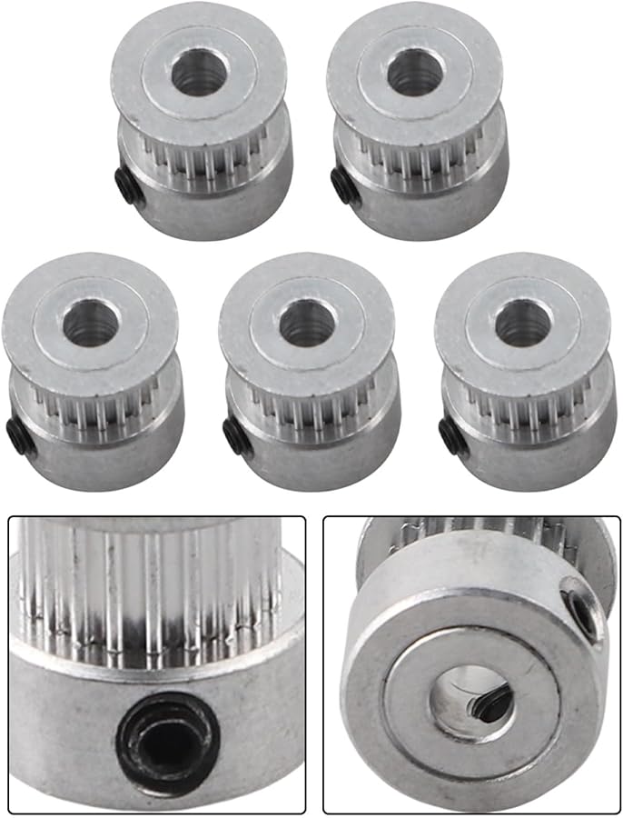 بكرة سير توقيت من سبائك الألومنيوم 2GT، 20 سنًا، عرض 6 مم، عبوة من 10 قطع لمحرك الطابعة ثلاثية الأبعاد - Image 1