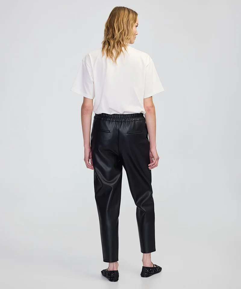 Ipekyol  Leather-Effect Carrot-Fit Trousers for Women | Best Price UAE