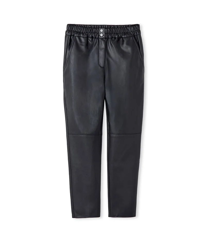 Ipekyol  Leather-Effect Carrot-Fit Trousers for Women | Best Price UAE