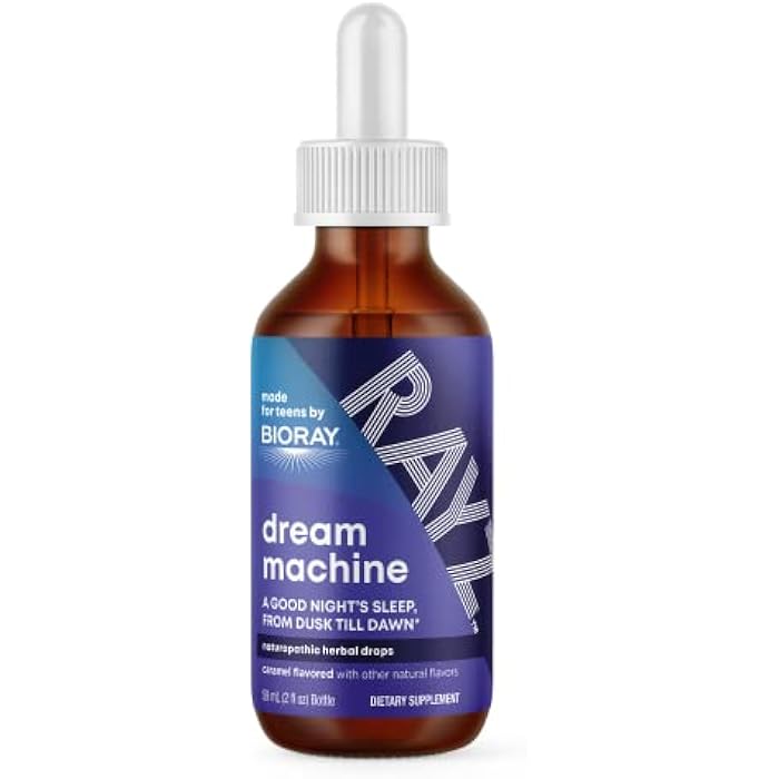 BIORAY RAYZ Dream Machine, Caramel Flavor - 2 fl oz - Relaxation Support for Teens 12-18 Years Old - Image 1