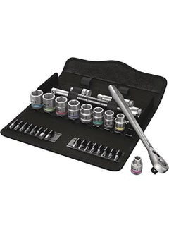 Wera 8100 Sb 8 Zyklop Metal Ratchet Socket Set Wrench Handle 3/8" drive Metric  - Image 1