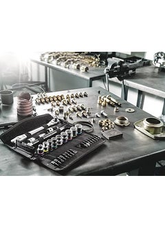 Wera 8100 Sb 8 Zyklop Metal Ratchet Socket Set Wrench Handle 3/8" drive Metric  - Image 5