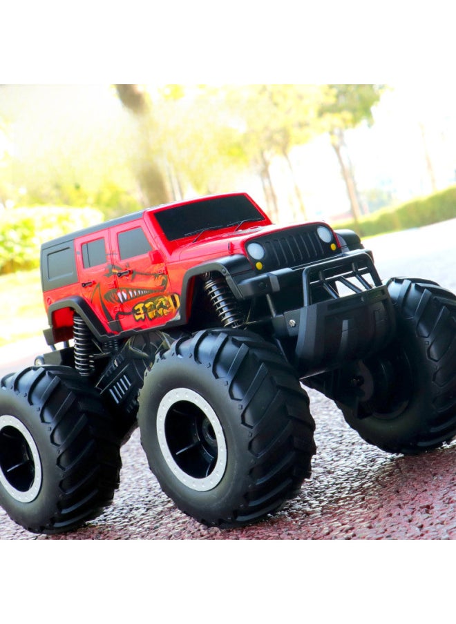2.4g Amphibious Remote Control Car Children's Toy Eight-wheel Stunt Car Amphibious Remote Control Off-road Climbing Car-Color:Four-wheel Four-wheel Four-wheel Double-sided Remote Control Land Vehicle-Green-Scale:Dual Battery Version  - Image 3