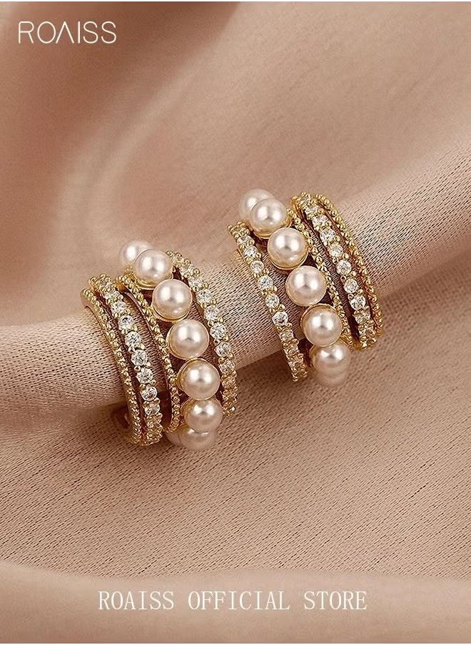 Pearl Hoop Earrings Ins Luxury Stylish Diamond Ear Studs S925 Silver Needle for Women Girls Gold - pzsku/ZDFEA6C5BD03BA7E679D7Z/45/_/1724135401/cb863be6-93be-41f6-a384-fafd21b7167f