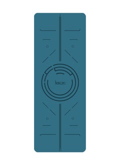 KAWN.YOGA Blue Mat. Non-Slip. Strap Included. High Performance Material Exercise Mat Ideal For Hiit, Plates, Yoga And Other Workouts  - Image 1