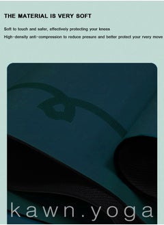 KAWN.YOGA Blue Mat. Non-Slip. Strap Included. High Performance Material Exercise Mat Ideal For Hiit, Plates, Yoga And Other Workouts  - Image 3