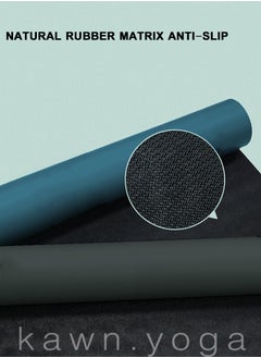 KAWN.YOGA Blue Mat. Non-Slip. Strap Included. High Performance Material Exercise Mat Ideal For Hiit, Plates, Yoga And Other Workouts  - Image 4