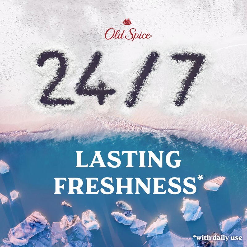 Old Spice GentleMan's Aluminum Free Dry Feel Deodorant for Men, 24/7 Lasting Freshness, Gentle on Skin with Skin Conditioners, Himalayan Sea Salt + Glacier Water Scent, 3.0 oz (Pack of 3) - Image 3