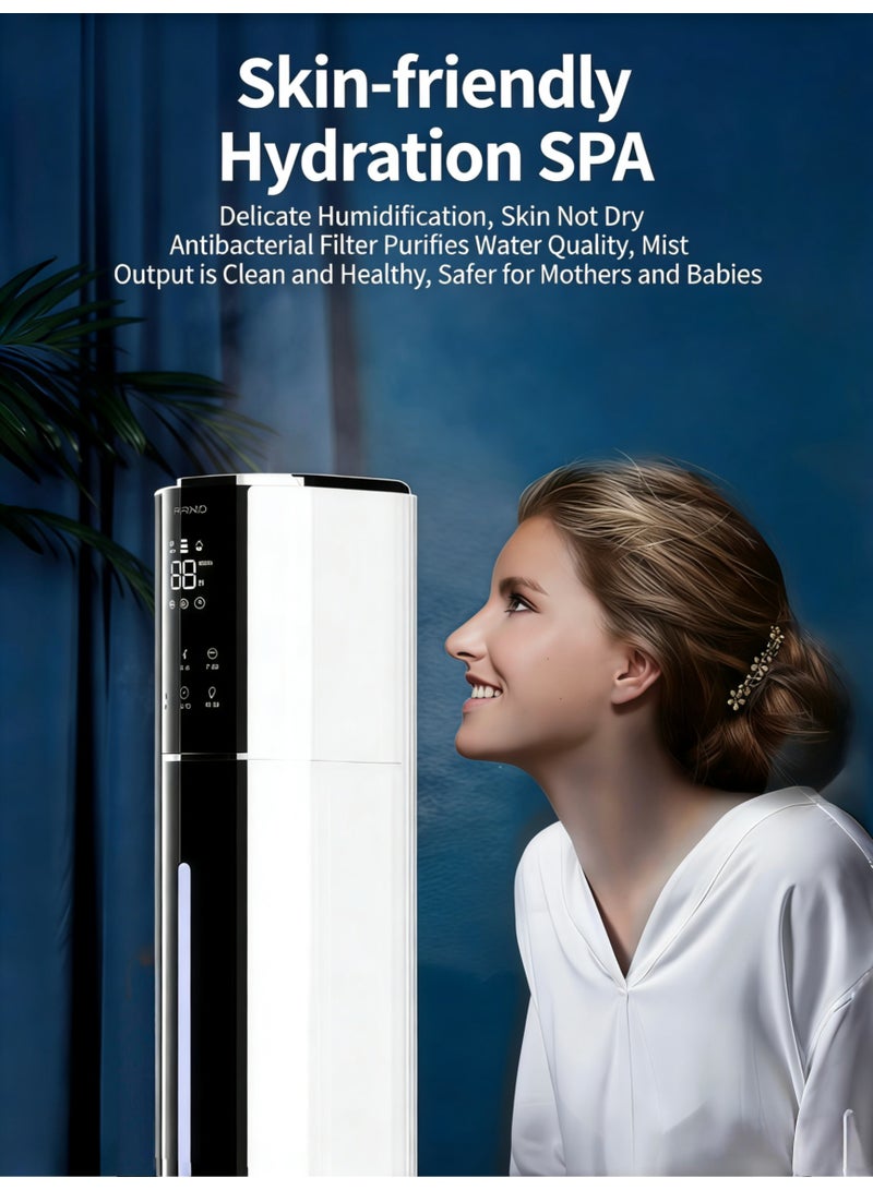 Large Humidifier for Bedroom, 9L Ultrasonic Humidifier with Warm Mist for Winter, UV Sterilization, Air Purification，360°Nozzle,300ML/H BigMist Level, Cover up to 550ft², Quiet 30db with essential oil diffuser - Image 5