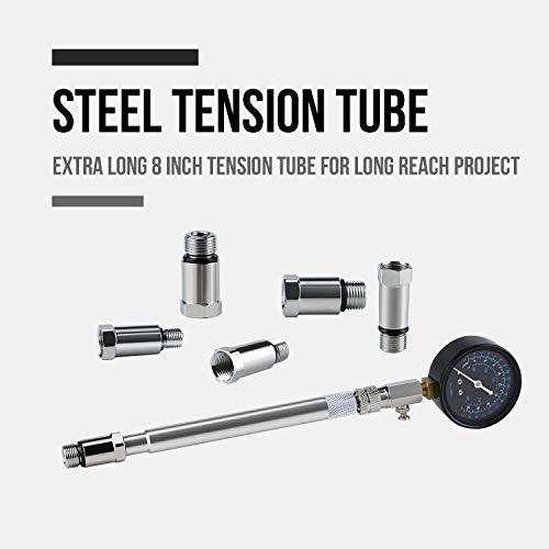 Lichamp جهاز اختبار ضغط المحرك ليتشامب للسيارات، مقياس ضغط أسطوانة المحرك البترولي الرئيسي للدراجات النارية والسيارات والشاحنات - Image 5