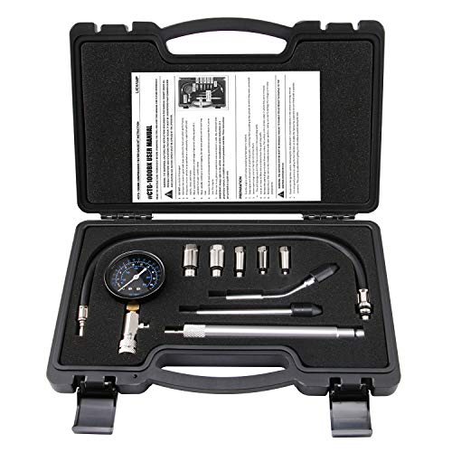 Lichamp جهاز اختبار ضغط المحرك ليتشامب للسيارات، مقياس ضغط أسطوانة المحرك البترولي الرئيسي للدراجات النارية والسيارات والشاحنات - Image 1