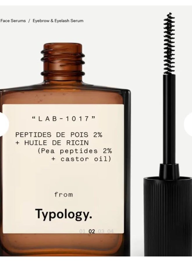 Typology Eyebrow Eyelash Serum with 2 Pea Peptides Castor Oil Complimentary Sheet Masque - Image 2