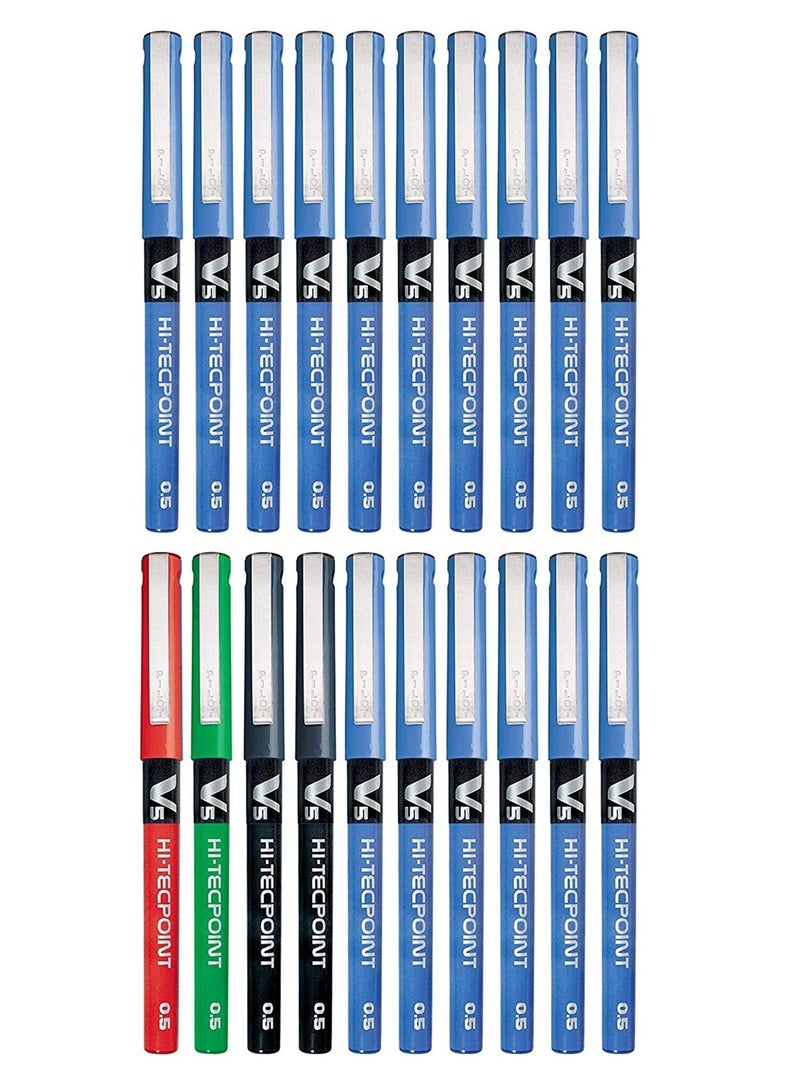 PILOT قلم رولر بال متعدد الألوان Hi-tecpoint V5 من 20 قطعة - Image 1