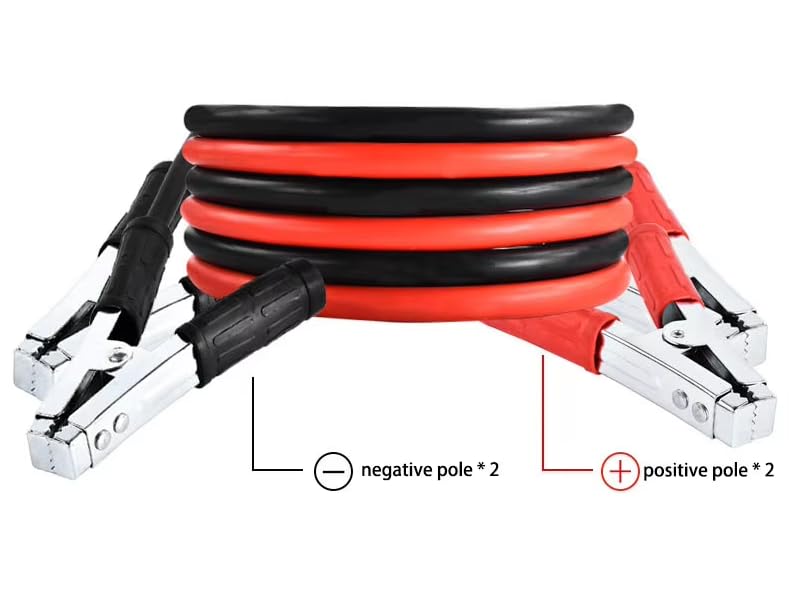 GNEY Heavy-Duty Jumper Cables 1500 amp Booster Battery Jump Starter Emergency Jumper 3 Meter Long Copper clamp Leads & Thick Battery Booster Cables for Auto Car Truck SUV - Image 5