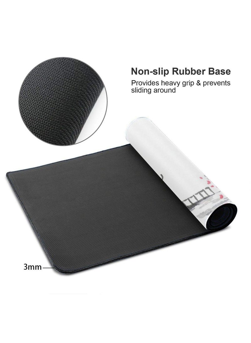 Large Mouse Pad,Gaming Mouse Pad,800x300,Slip Rubber Base,Water Resist Keyboard Pad,mouse pads,with Stitched Edges,Desk Pad for Office and Home.  - Image 3