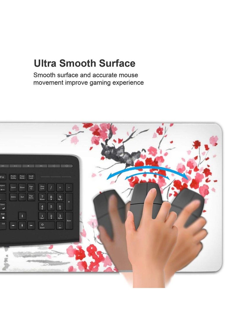 Large Mouse Pad,Gaming Mouse Pad,800x300,Slip Rubber Base,Water Resist Keyboard Pad,mouse pads,with Stitched Edges,Desk Pad for Office and Home.  - Image 5