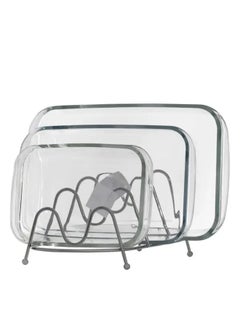Alsaif Gallery 3-Piece Rectangular Oven Trays Set 0.7L 1.5L 2.2L  - Image 1