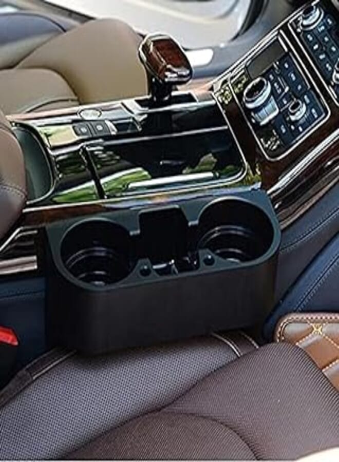 Car Cup Holder Interior Car Organizer Portable Multifunction - Black_ with two years guarantee of satisfaction and quality