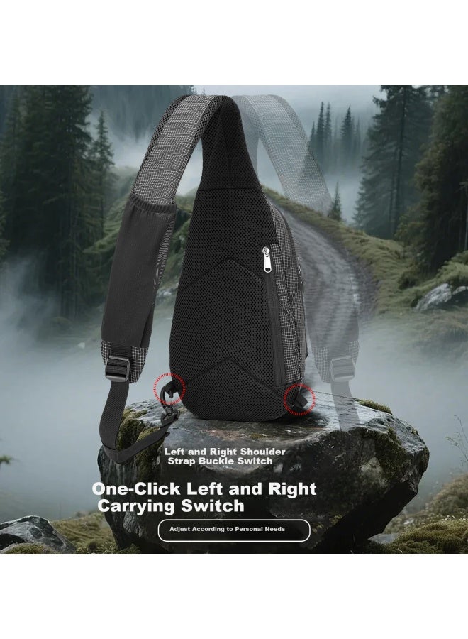 Alpint Mountain Outdoor Trendy Crossbody Bag Chest Bag Shoulder Bag Small Backpack Large Capacity Casual Travel Cycling - Image 5