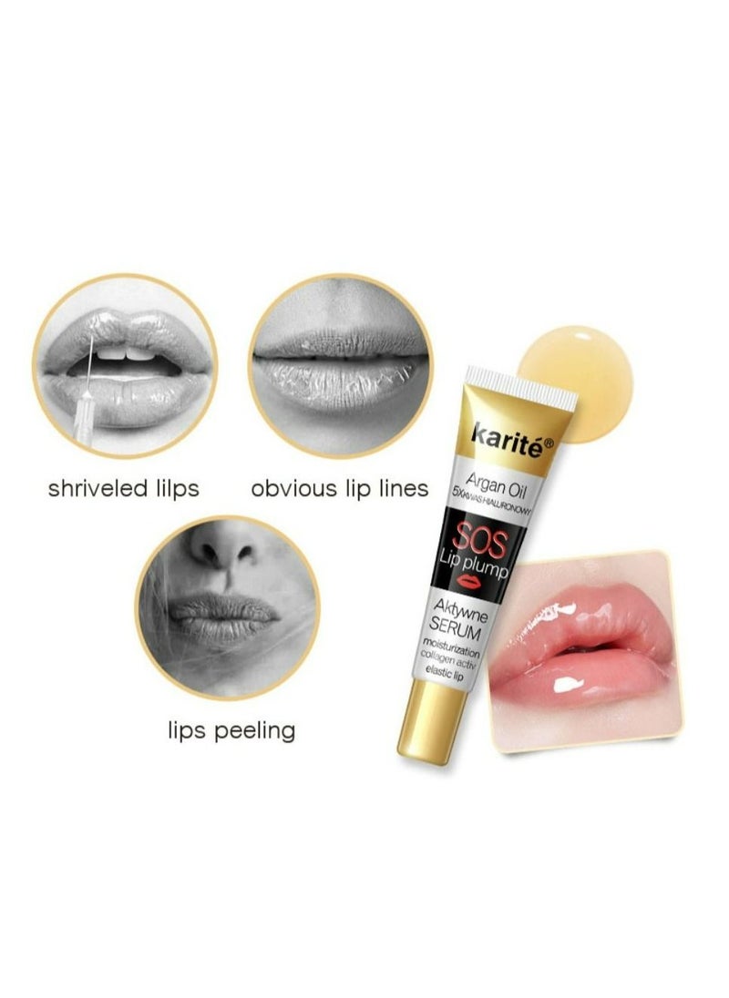 KARITE - Lip Plumper Lip Gloss Lip Maximizer Plumper Lip Extreme Volume Healthly Enhancer Hydrated Lips Moisturize Refine Dryness Wrinkles Enhances Plump Gloss - Image 1