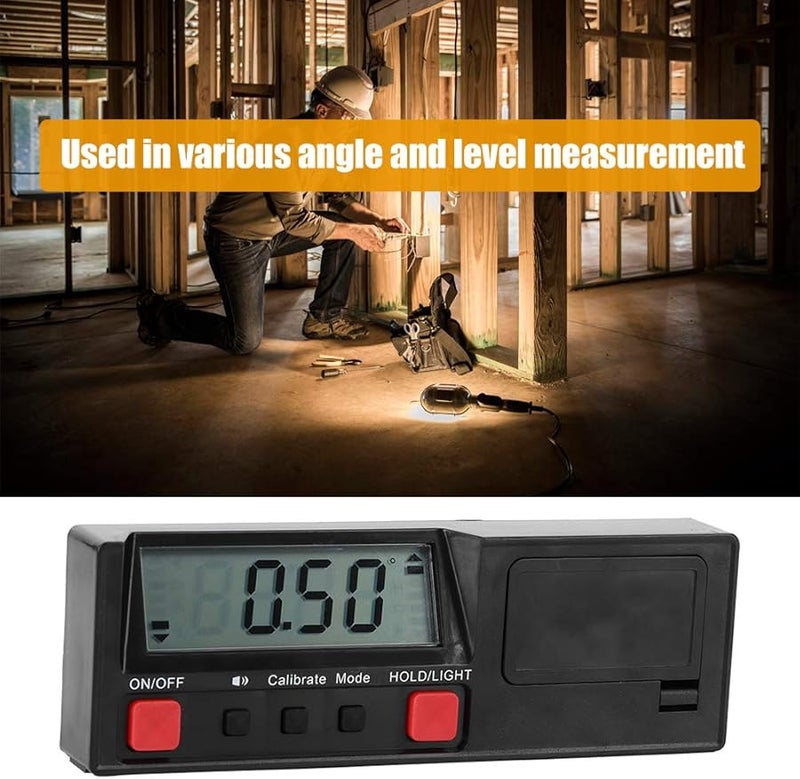 Digital Protractor Level Inclinometer 4x90 Angle Magnetic Base 0 2 Degree Accurate Woodworking Survey Equipment - Image 4