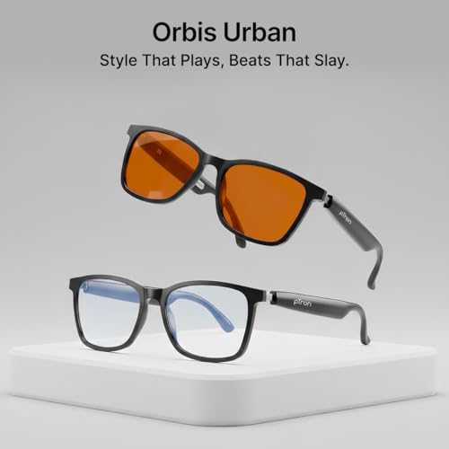 pTron Orbis Urban Smart Clip-On Smart Glasses w/Bluetooth V5.4, Open Ear Music, Handsfree Calls, Protects Eye from Blue Light Emitted from Digital Screens, 8Hrs Playtime, Connect with Phones - Image 3