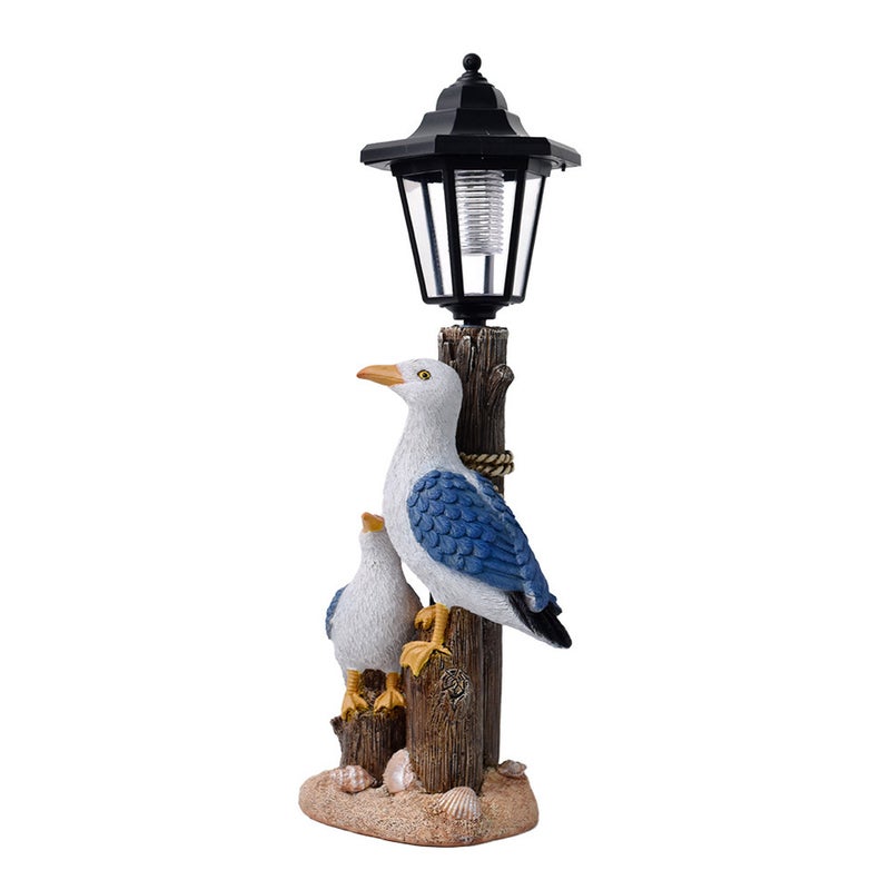 Resin Simulation Bird Solar Outdoor Light Figurine for Garden Decor Path Statue Lamp - Image 2
