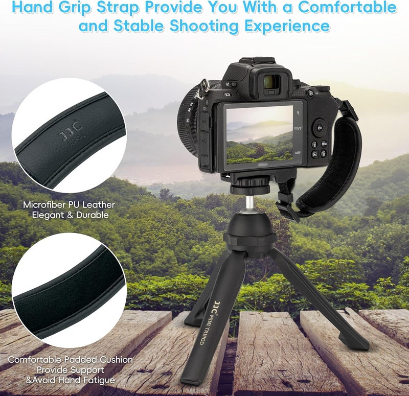JJC Camera Hand Grip Strap for Canon EOS R8 R10 R7 R5 C R6 Mark III II R RP 90D 5DM4 Rebel T7 T8i T7i T6i T6 SL3 4000D Sony A6700 ZR Z30 Coolpix P950 P900 for Panasonic Lumix GX85 G85 GH4 G100 FZ80 - Image 5