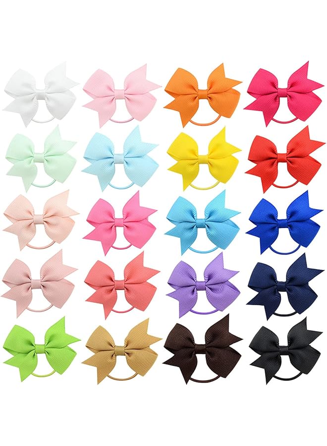 كاست ويف ربطة شعر لطيفة للبنات الصغار، ربطات شعر صغيرة مرنة، شريط مطاطي، إكسسوارات شعر للأطفال الرضع، 40 قطعة، شريط مطاطي بلون نقي للأطفال - Image 1