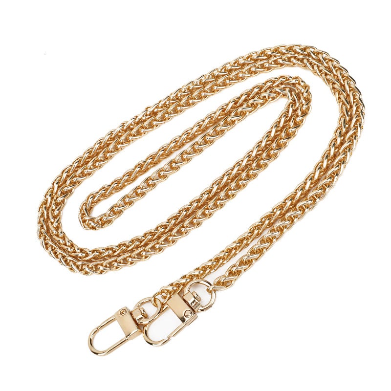 TiSuit 47120cm Purse Chain Strap Shoulder Cross Body Sling Purse Handbag Replacement Accessories with Metal Buckles Gold
