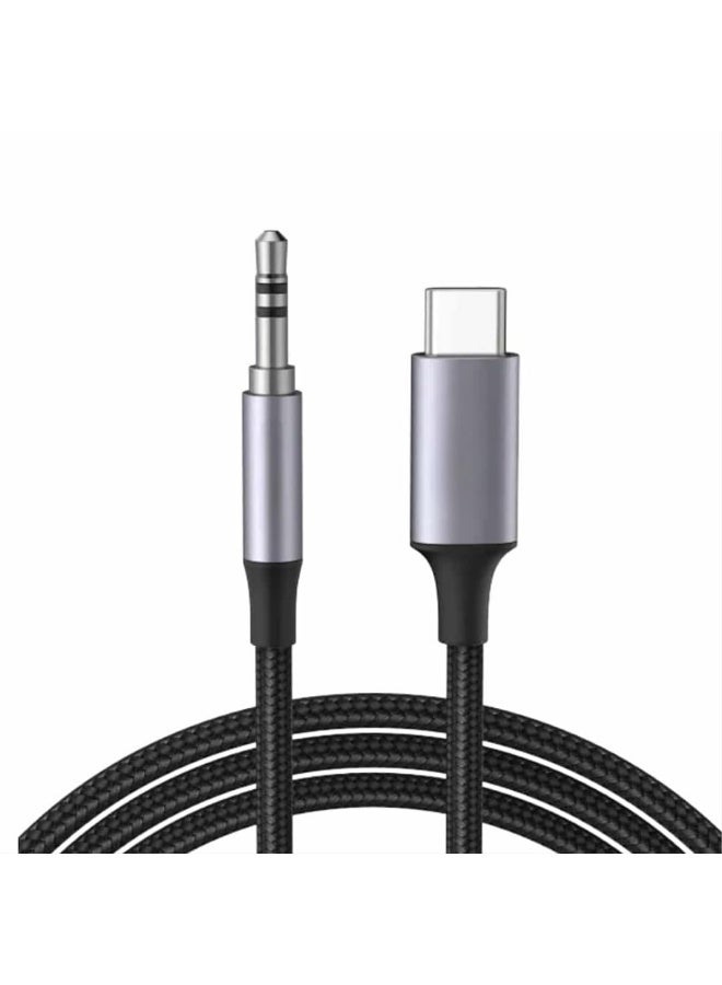Type-C to AUX Adapter Cable for Car, Speaker, and Headphones - For Phones with Type-C Port - Image 2