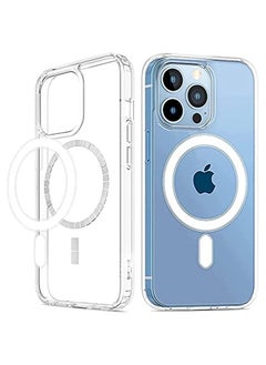 Clear Case Compatible with iPhone 14 Case, Magnetic Case with Built-in Magnets Compatible with MagSafe, Crystal Clear [Yellow Resistant] Slim Soft TPU Bumper Cover for iPhone 14 6.1''
