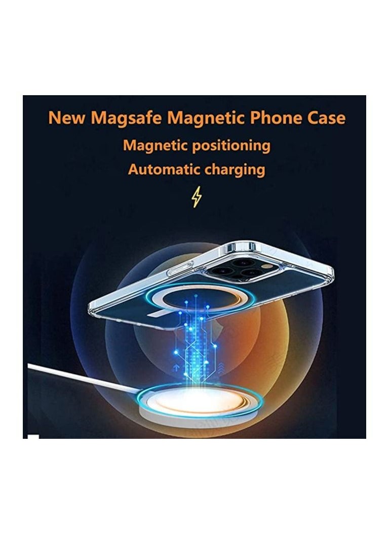 Generic Clear Case Compatible with iPhone 14 Case, Magnetic Case with Built-in Magnets Compatible with MagSafe, Crystal Clear [Yellow Resistant] Slim Soft TPU Bumper Cover for iPhone 14 6.1''  - Image 3