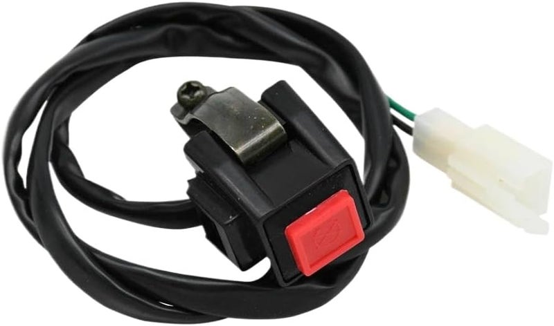 Universal Motorcycle Handlebar Switch 22mm Red Ignition Start Button For Street Bikes - Image 2