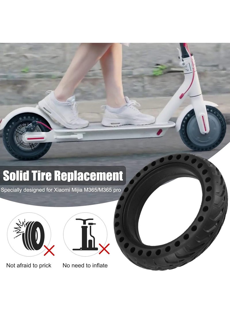 Halamine 8.5-Inch Electric Scooter Solid Tire 2 pieces, Puncture-Proof Replacement Wheel for Xiaomi M365/Segway Ninebot - Image 3