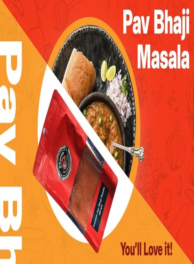 Phoran Premium Pav Bhaji 100 gm l Mumbai Street food Spice l Authentic Indian spice mix l Premium Mumbai pav bhaji masala - Image 3