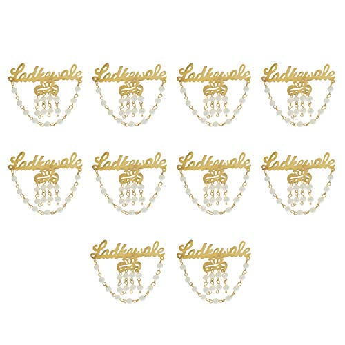 Sanvatsar Ladkewale Gold Chain Brooch/Brooch/Brooches Pin Pack for Men & Women Gold color - Image 3