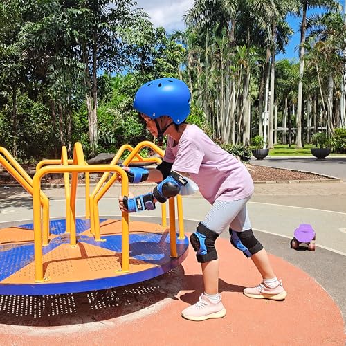 JBM Adult & Kid Skating Protective Gear Set for Beginner to Advanced, Skateboard Helmet Knee and Elbow Pads with Wrist Guards for Inline Roller Skating, Scooter, Skateboarding - Image 3