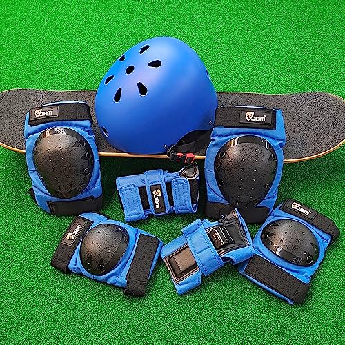 JBM Adult & Kid Skating Protective Gear Set for Beginner to Advanced, Skateboard Helmet Knee and Elbow Pads with Wrist Guards for Inline Roller Skating, Scooter, Skateboarding - Image 4