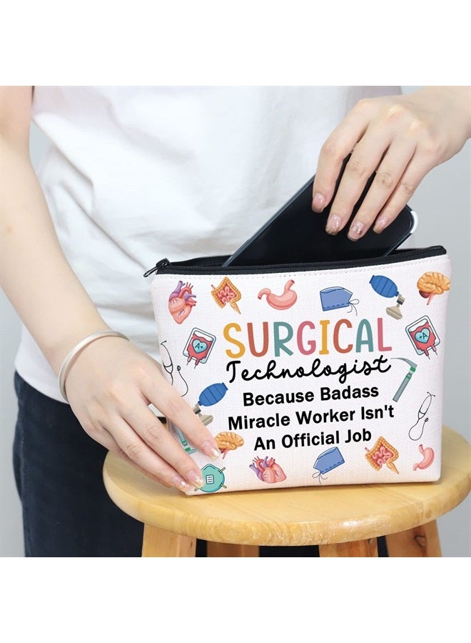 MNIGIU Surgical Technologist Gift Surgical Tech Cosmetic Makeup Bag Scrub Tech Gift CST Gift (Surgical Bag) - Image 5