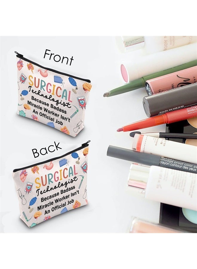 MNIGIU Surgical Technologist Gift Surgical Tech Cosmetic Makeup Bag Scrub Tech Gift CST Gift (Surgical Bag) - Image 2