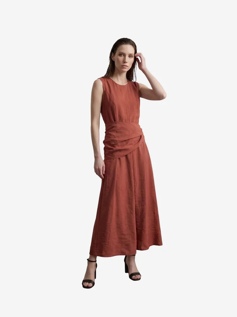 ماي فاشن MY FASHION Sleeveless A-Line Midi Dress