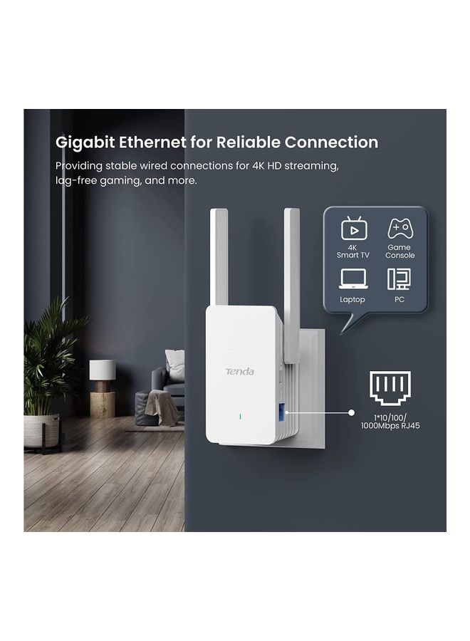 تيندا موسع نطاق الواي فاي 6 طراز AX3000 لون أبيض - Image 3