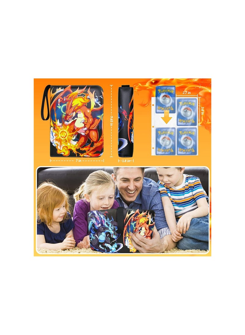 دوبكارت حاملة البطاقات 4 جيوب، تتسع لـ 400 بطاقة وبها 50 صورة سيلفي قابلة للإزالة - Image 3