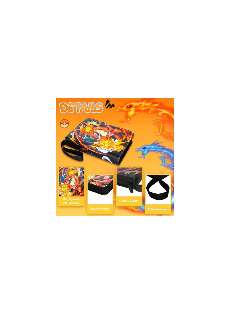 دوبكارت حاملة البطاقات 4 جيوب، تتسع لـ 400 بطاقة وبها 50 صورة سيلفي قابلة للإزالة - Image 2