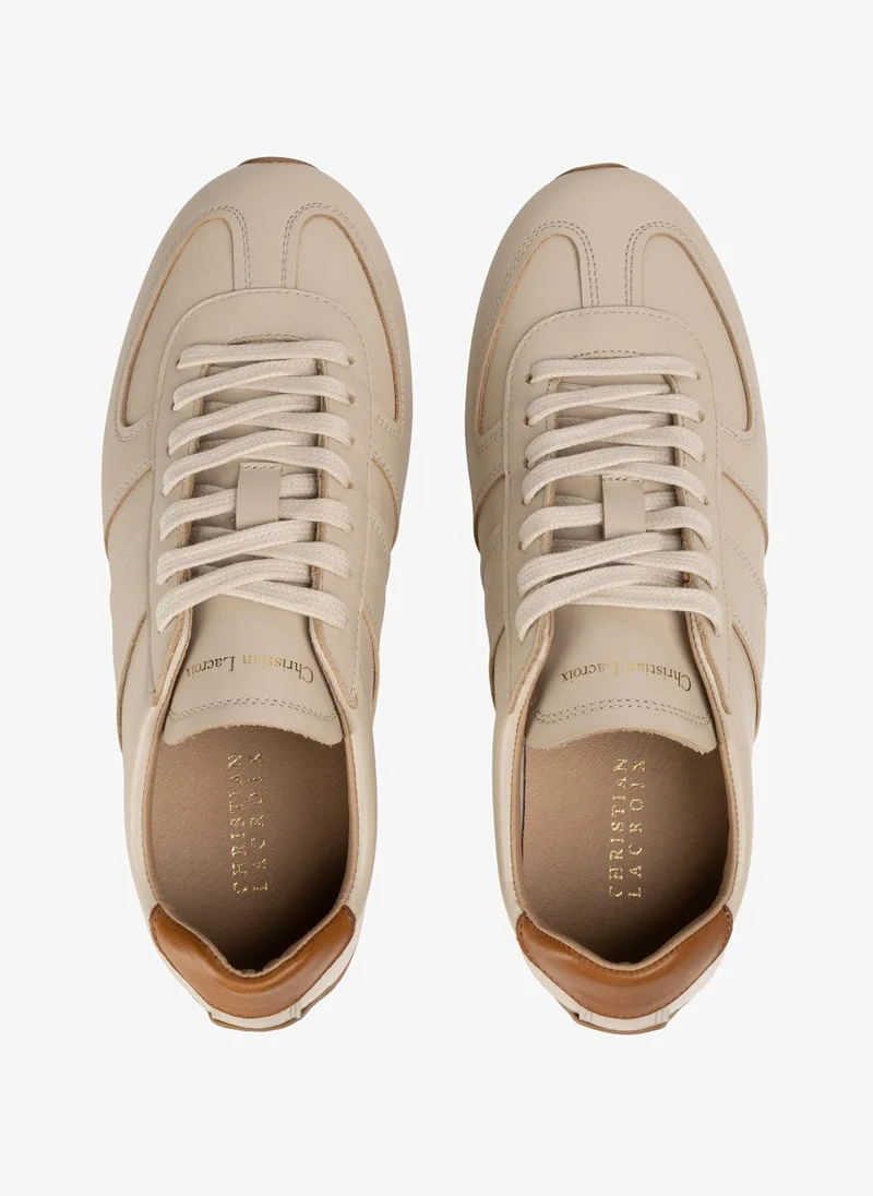 Christian Lacroix Christian Lacroix Women's Leather Terrace Sneakers - Beige